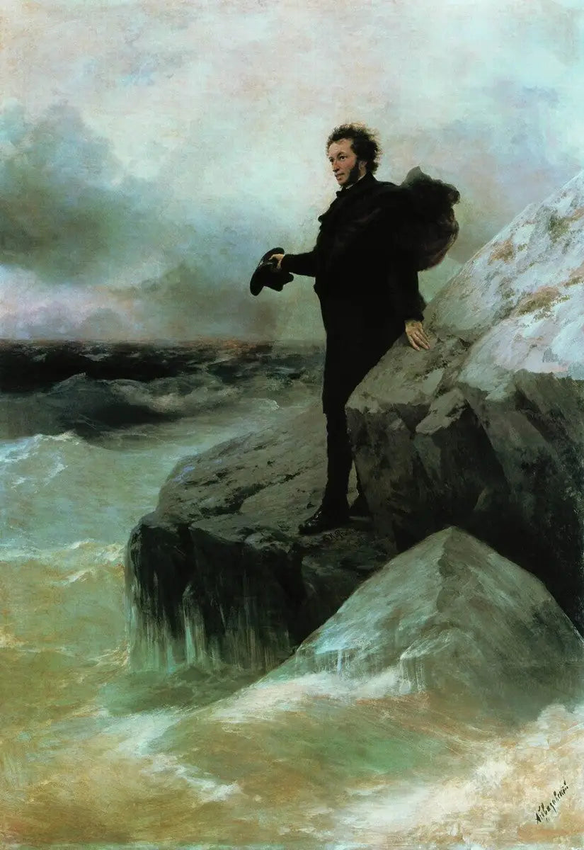 L'Adieu à la mer de Pouchkine - Ivan Aïvazovski image 1 reproduction de peinture à l’huile
