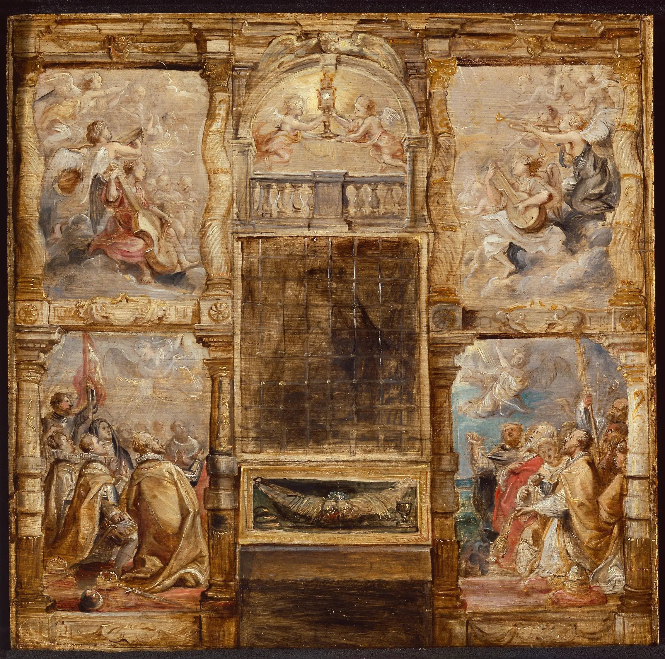 L'Adoration de l'Eucharistie - Peter Paul Rubens image 1 copie peinte à la main à l’huile