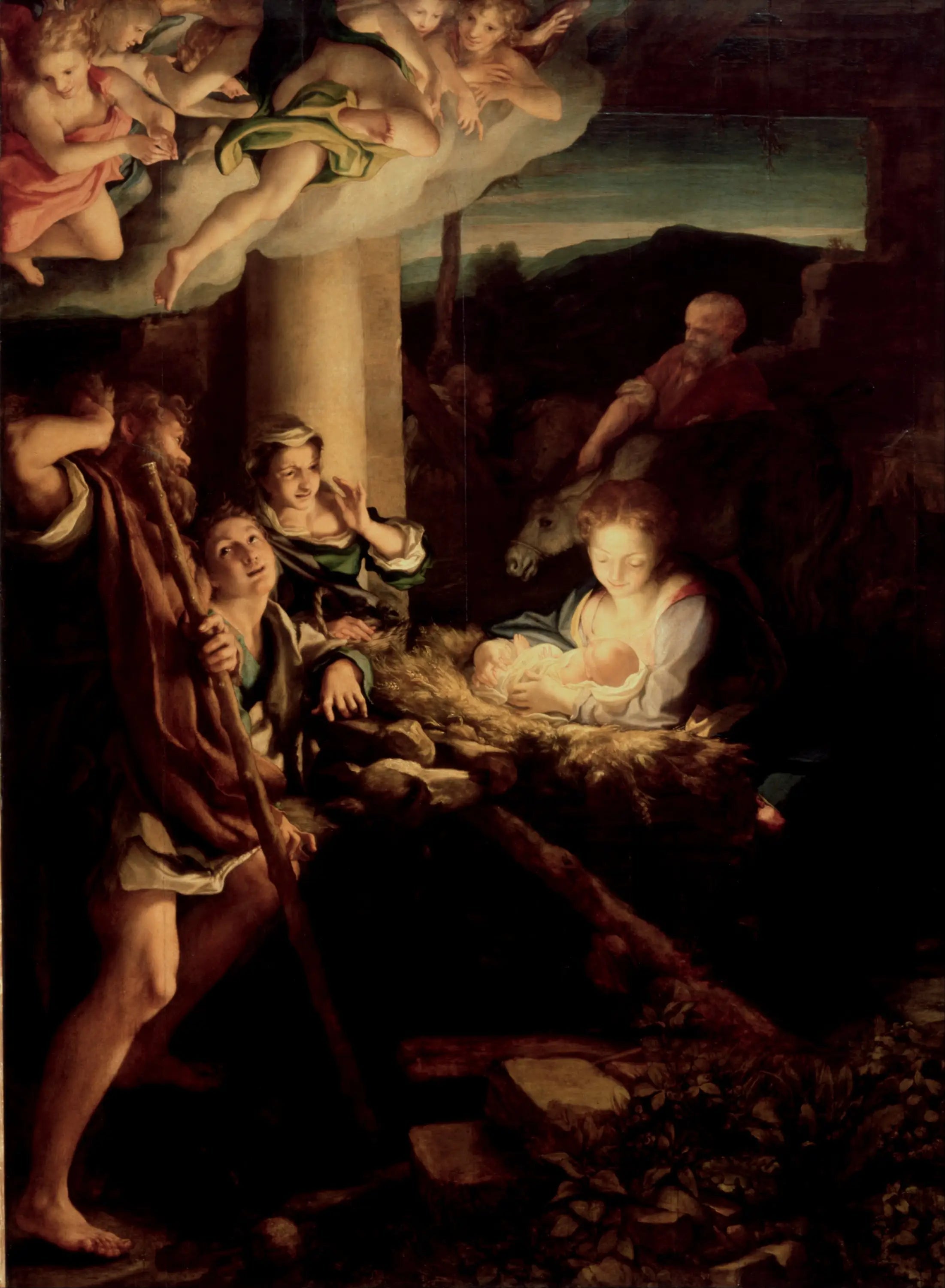 L'Adoration des bergers - Antonio da Correggio image 1 copie de tableau peinte à la main