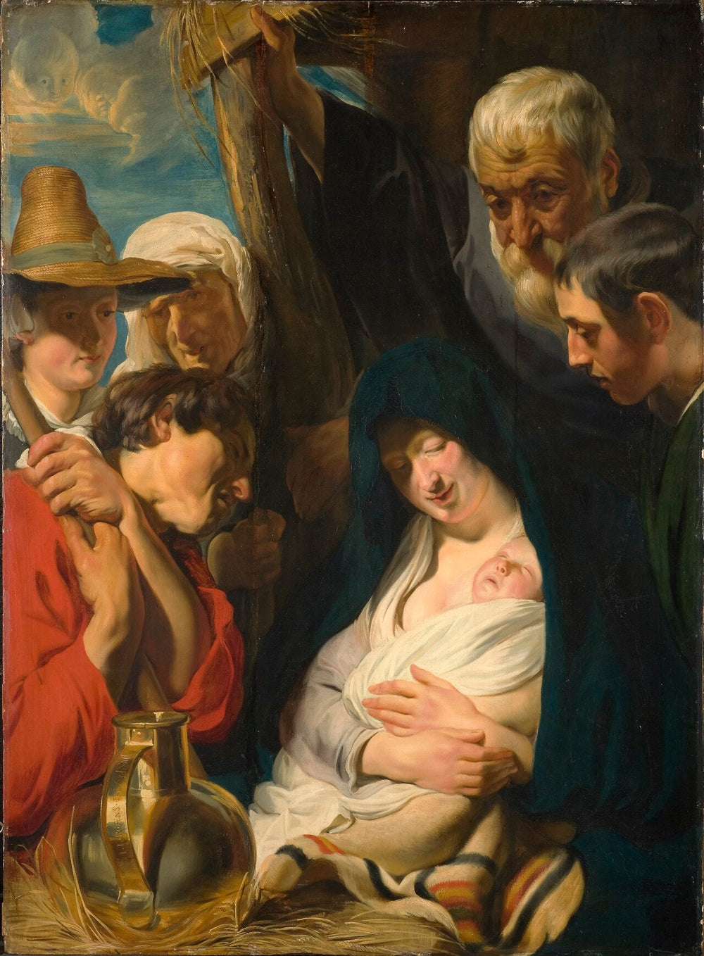 L'Adoration des bergers - Jacob Jordaens image 1 reproduction d’œuvre d’art à l’huile