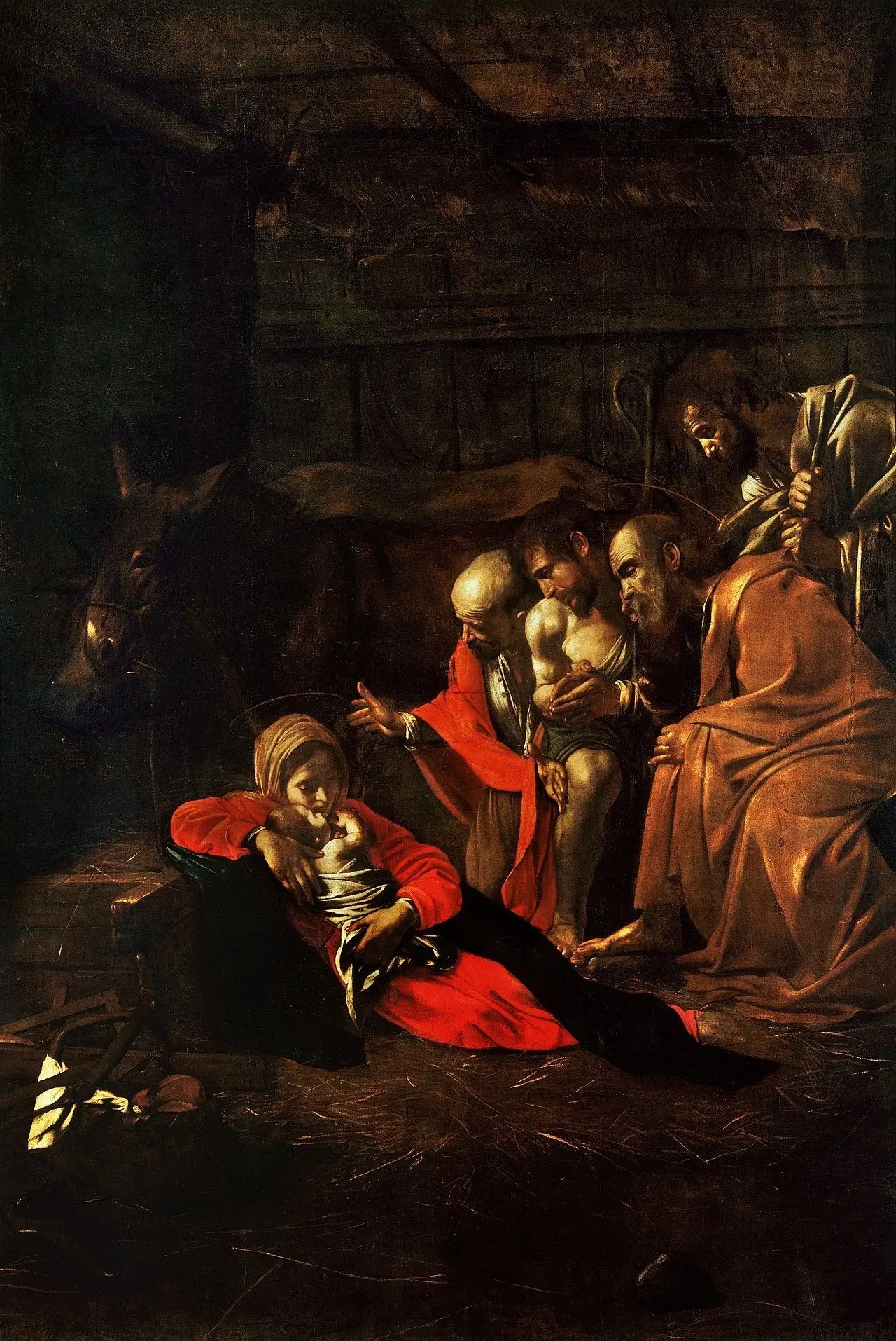 Reproduction du tableau « L'Adoration des bergers - Le Caravage » par Alpha Reproduction en peinture à l’huile