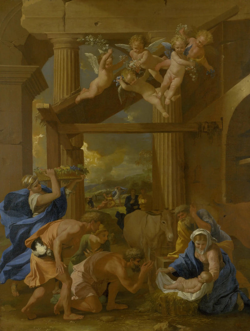การนมัสการของคนเลี้ยงแกะ - Nicolas Poussin