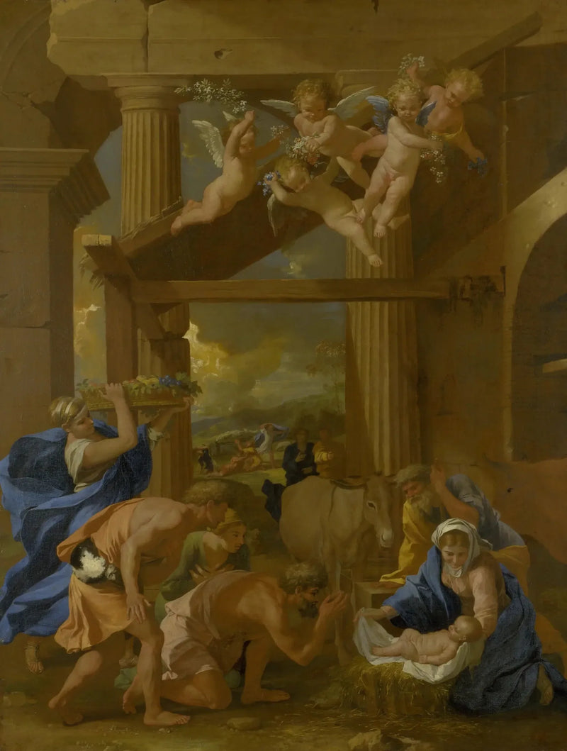 การนมัสการของคนเลี้ยงแกะ - Nicolas Poussin