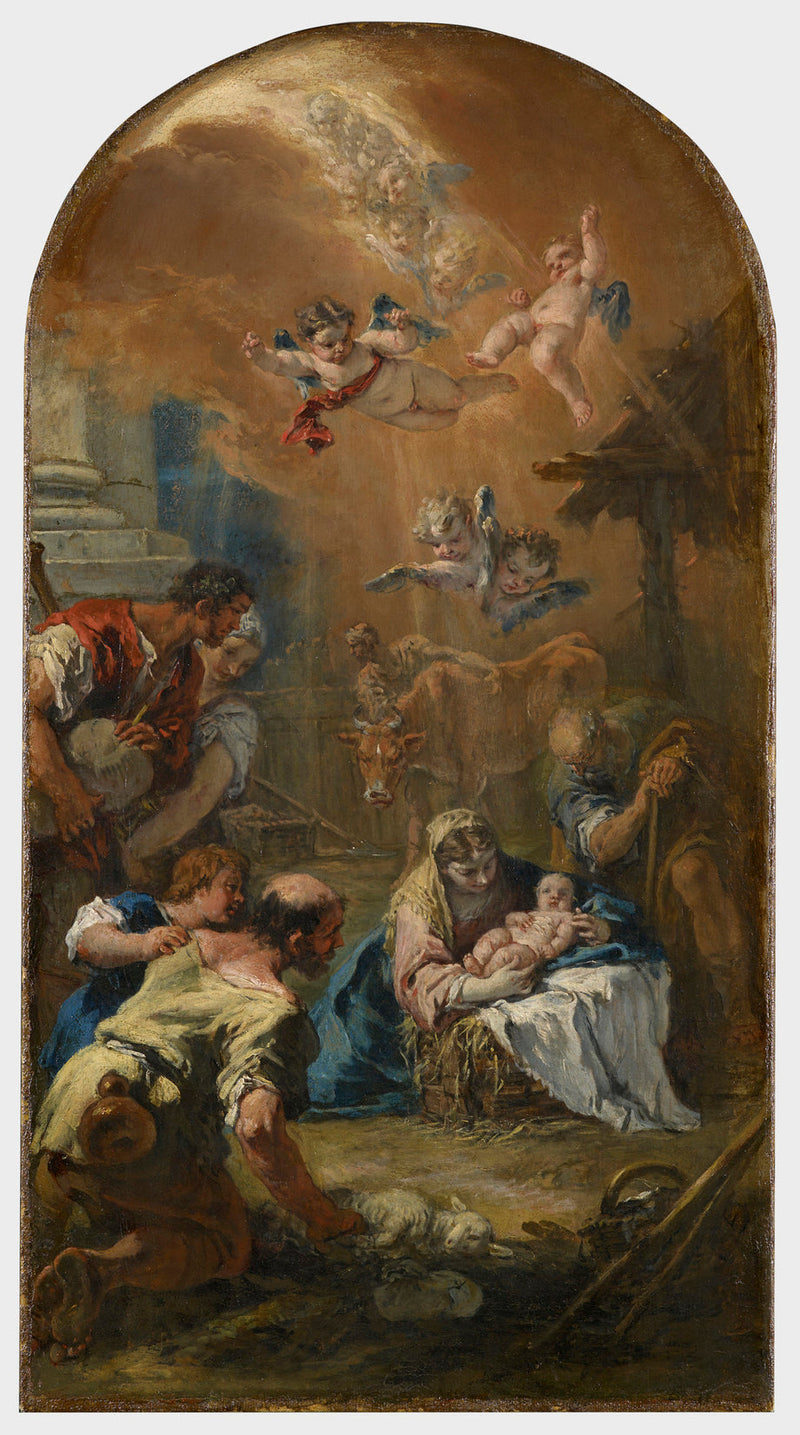 การนมัสการของคนเลี้ยงแกะ - Sebastiano Ricci