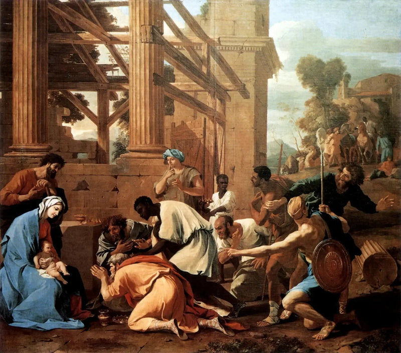การบูชาของนักปราชญ์ - Nicolas Poussin