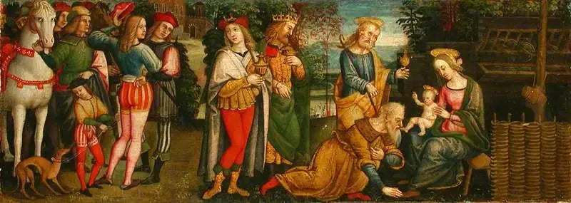 L'Adoration des Mages - Pietro Perugino image 1 reproduction de peinture à l’huile