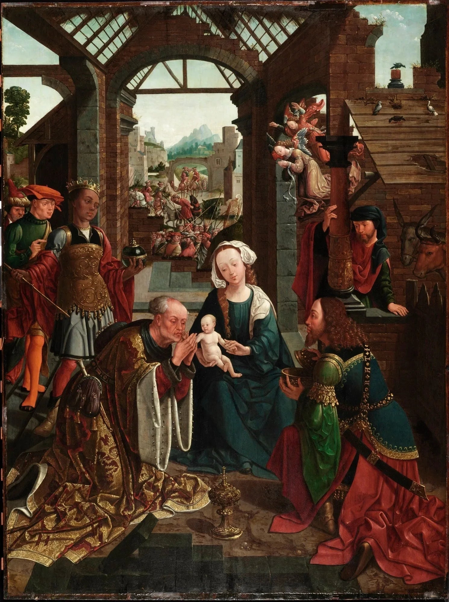 L'Adoration des Rois - Jacob Cornelisz van Oostsanen image 1 tableau peint à l’huile sur toile