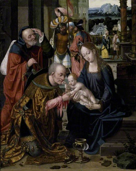 การนมัสการของกษัตริย์ - Joos van Cleve