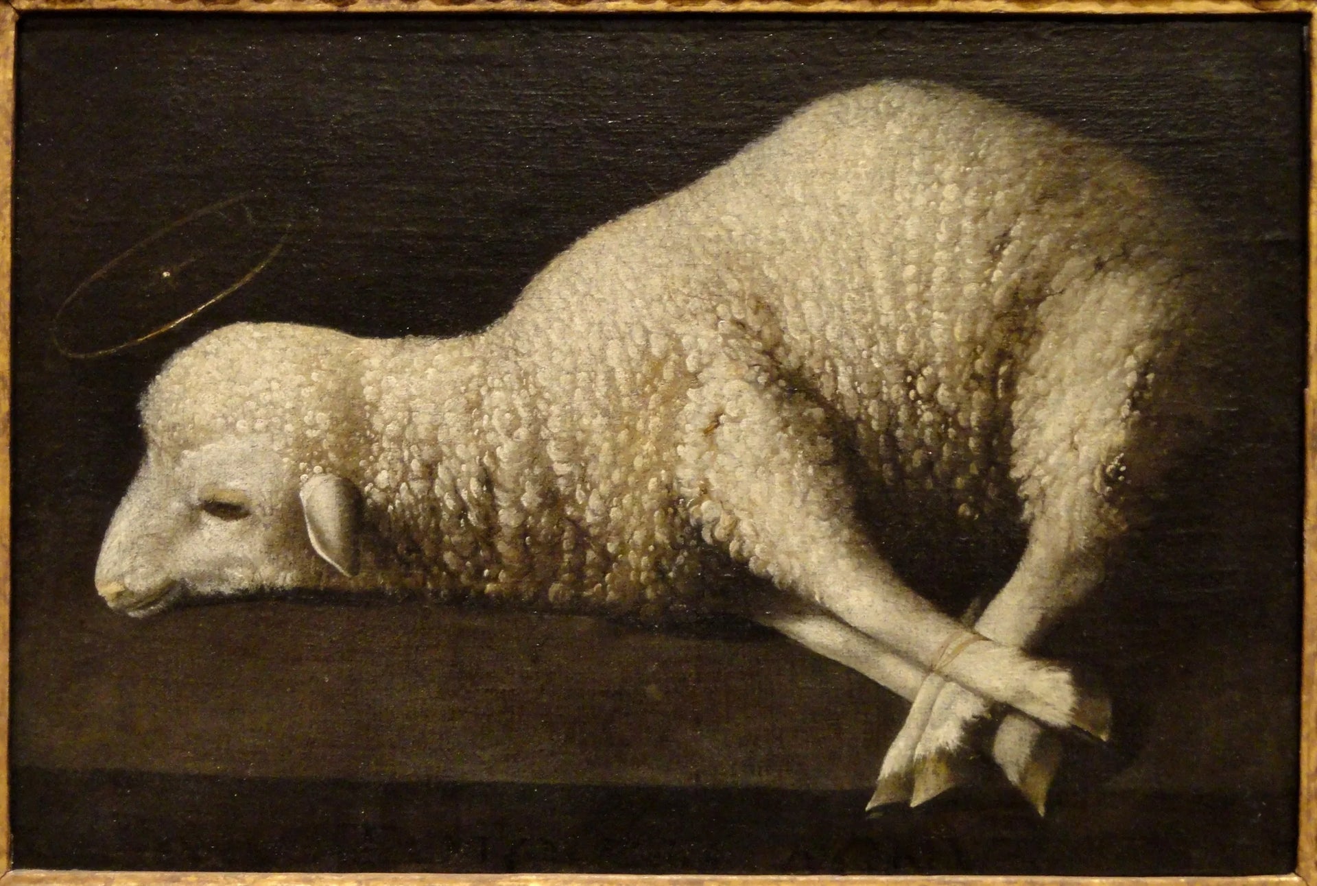 L'Agneau de Dieu - Francisco de Zurbarán image 1 tableau peint à l’huile sur toile