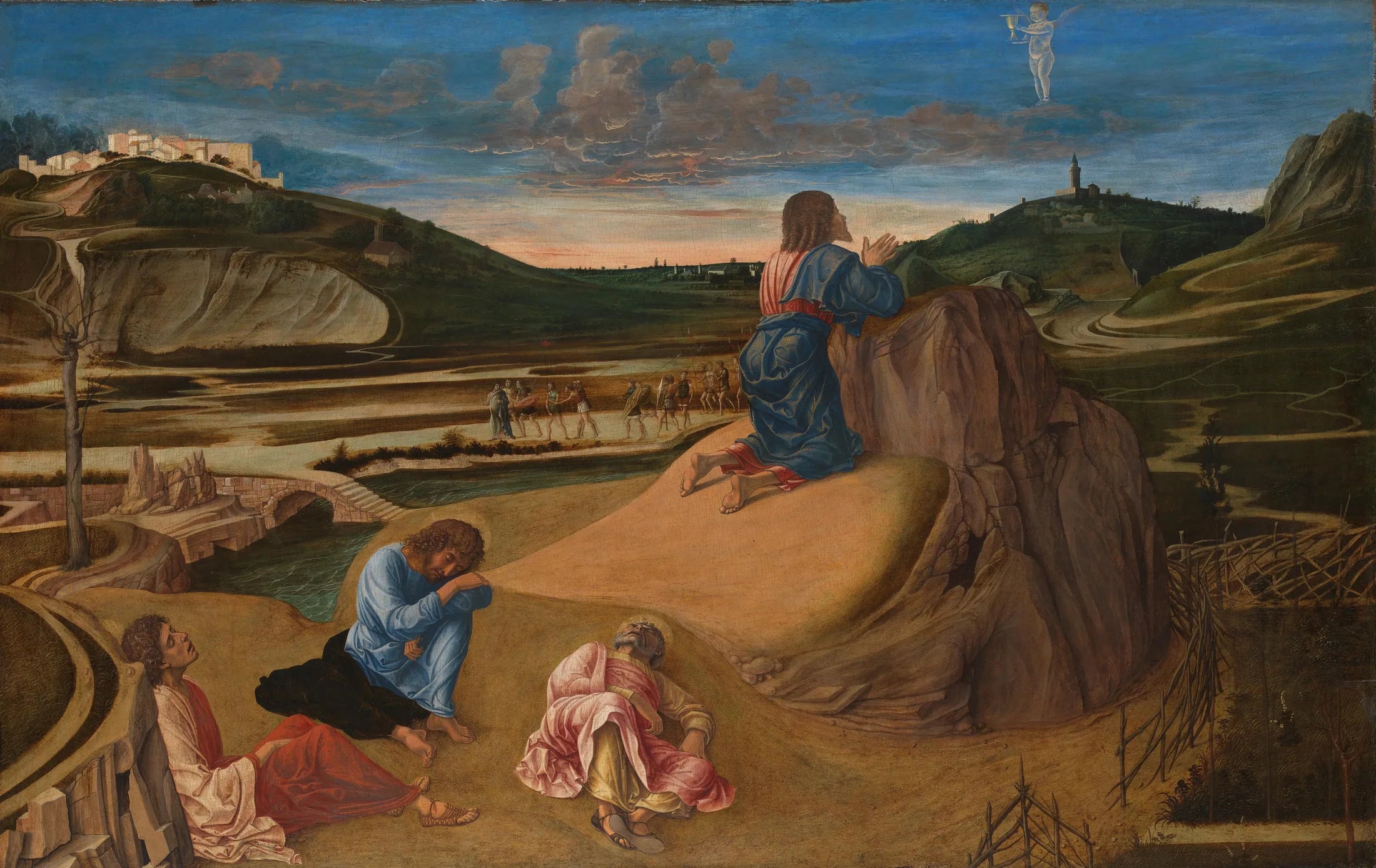 L'Agonie dans le jardin des oliviers - Giovanni Bellini image 1 reproduction de peinture à l’huile