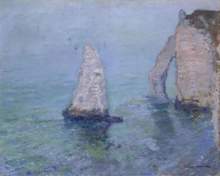 เข็มหินและประตูอาวาล, Étretat - Claude Monet