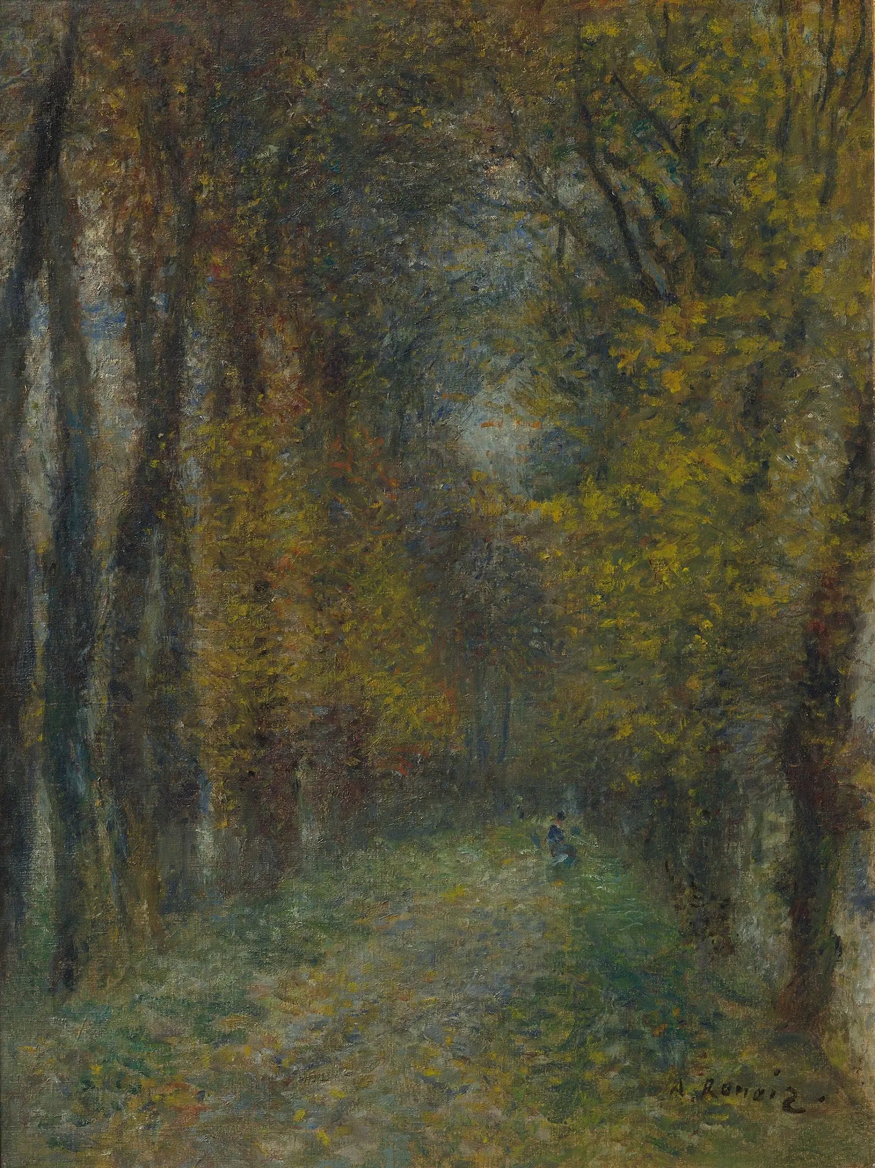 L'Allée couverte - Pierre-Auguste Renoir image 1 copie peinte à la main à l’huile