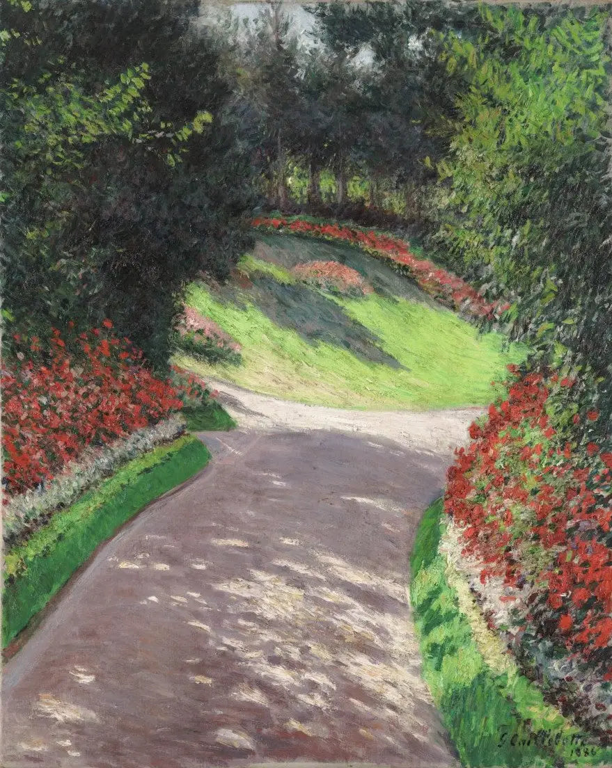 L'Allée du jardin - Gustave Caillebotte image 1 reproduction réalisée par Alpha Reproduction
