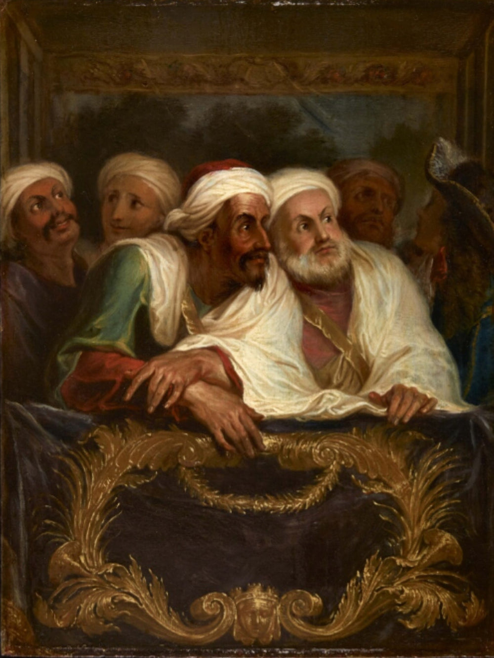 L'ambassadeur du Maroc et sa suite à la Comédie italienne à Paris, février 1682 - Antoine Coypel image 1 reproduction réalisée par Alpha Reproduction