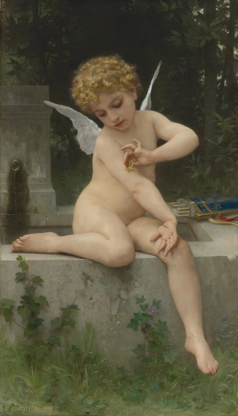 ความรักกับผีเสื้อ - Bouguereau