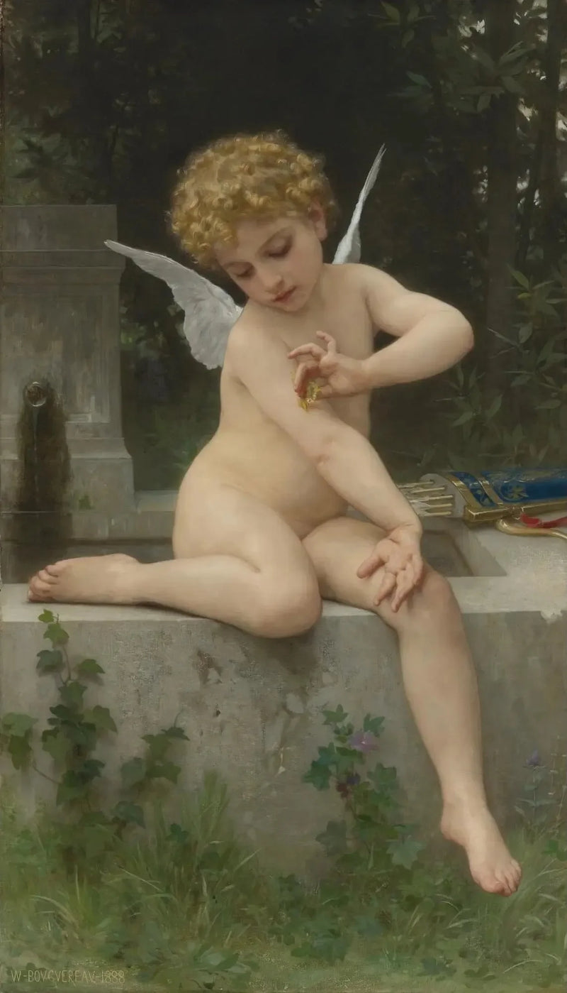 ความรักกับผีเสื้อ - Bouguereau