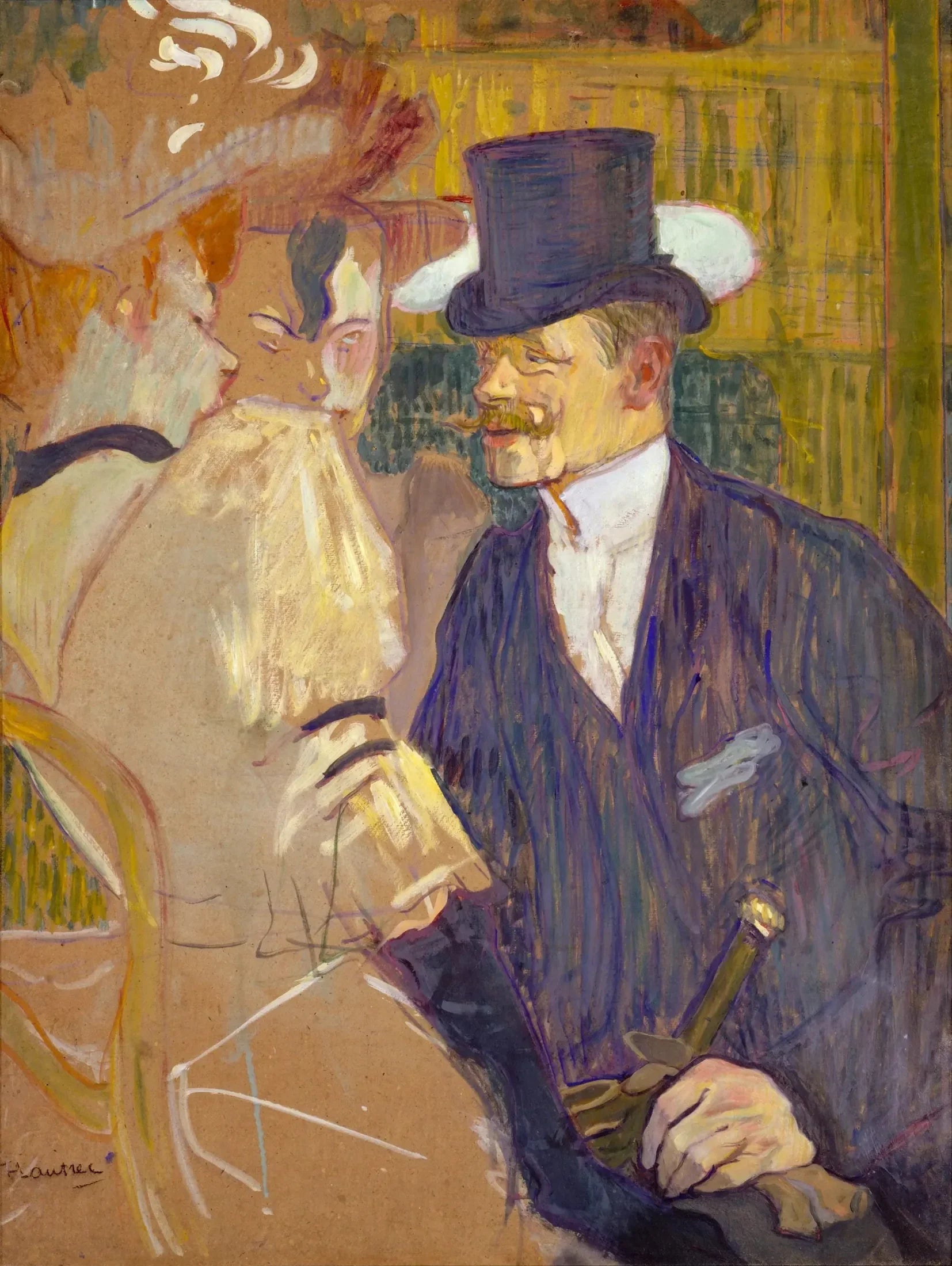 L'Anglais au Moulin-Rouge - Henri de Toulouse-Lautrec image 1 tableau peint à l’huile sur toile