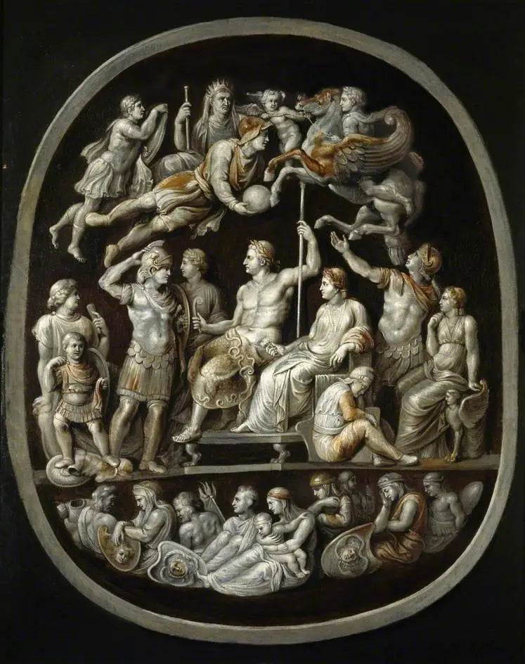 "อภิเษกของ Germanicus" : สำเนาตามโมเสคโบราณ (Gemma Tiberiana) - ปีเตอร์ พอล รูเบนส์