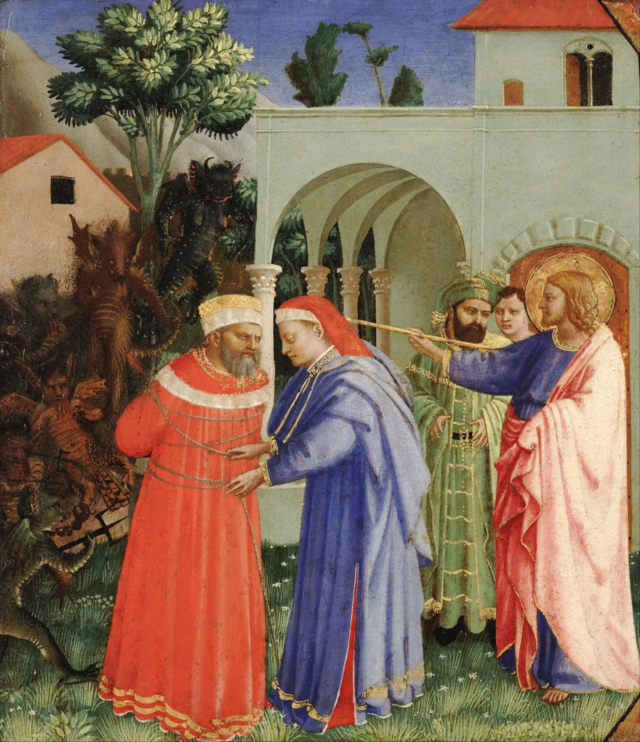 อัครสาวกนักบุญยากอบผู้ใหญ่ปลดปล่อยนักเวทย์ Hermogène - Fra Angelico