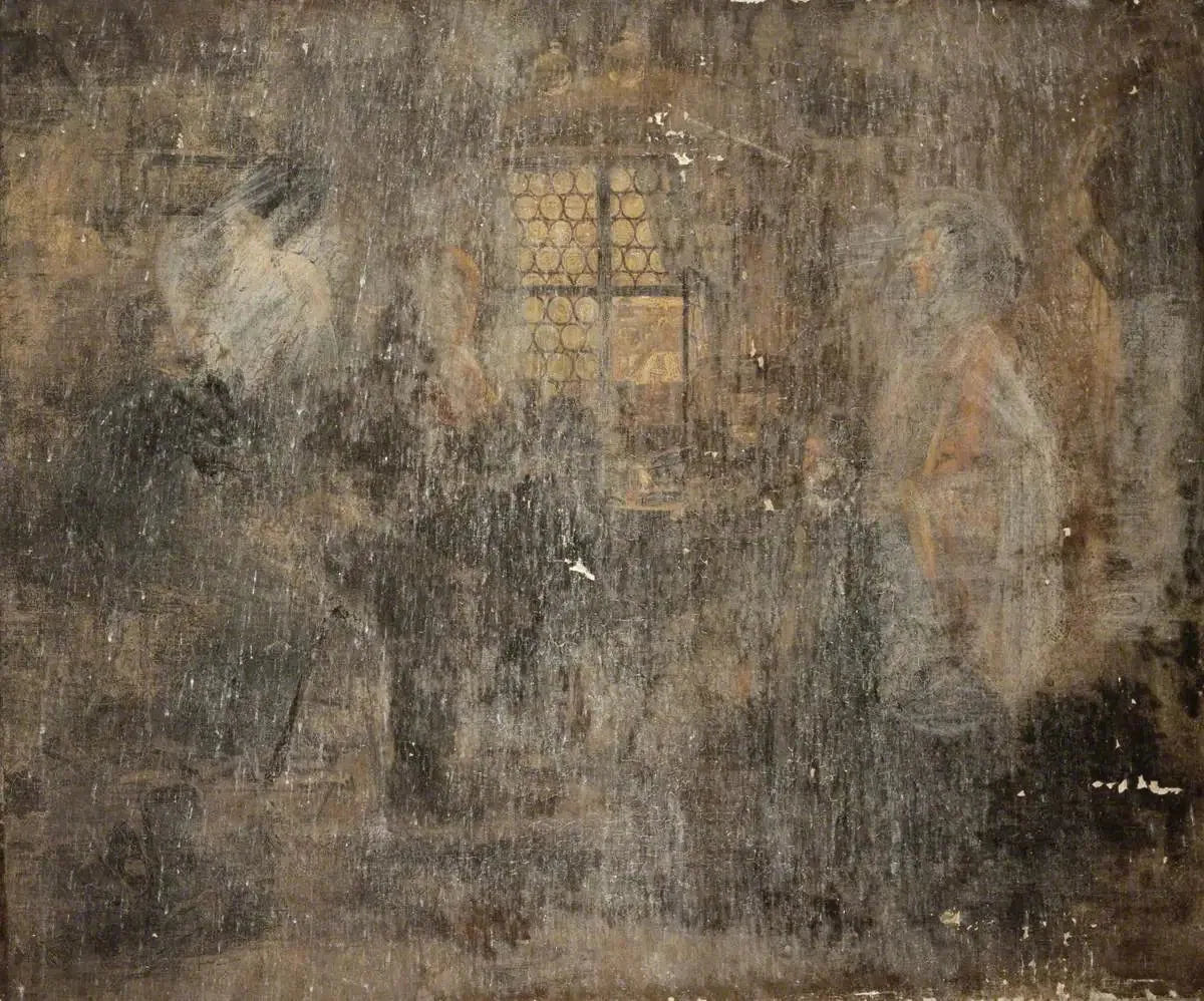 L'apprenti absentéiste - Luke Fildes image 1 copie peinte à la main à l’huile