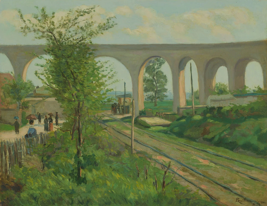 อุโมงค์น้ำอาร์คูยล์ที่มองเห็นเส้นทางรถไฟของเซอซ์ - อาร์มันด์ กีลามิน