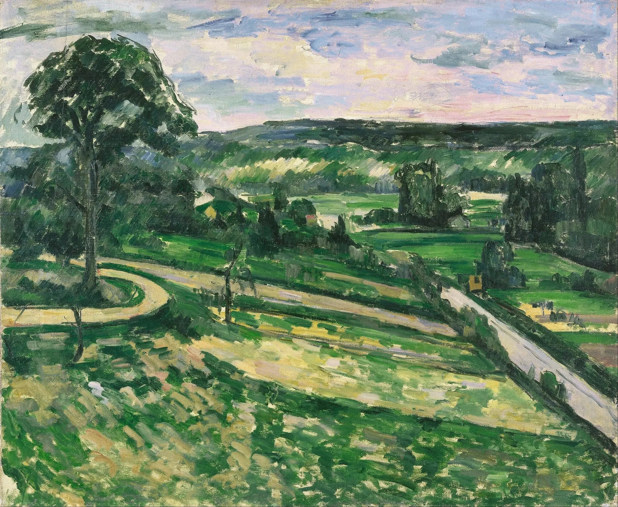 L'Arbre au tournant - Paul Cézanne image 1 reproduction de peinture à l’huile