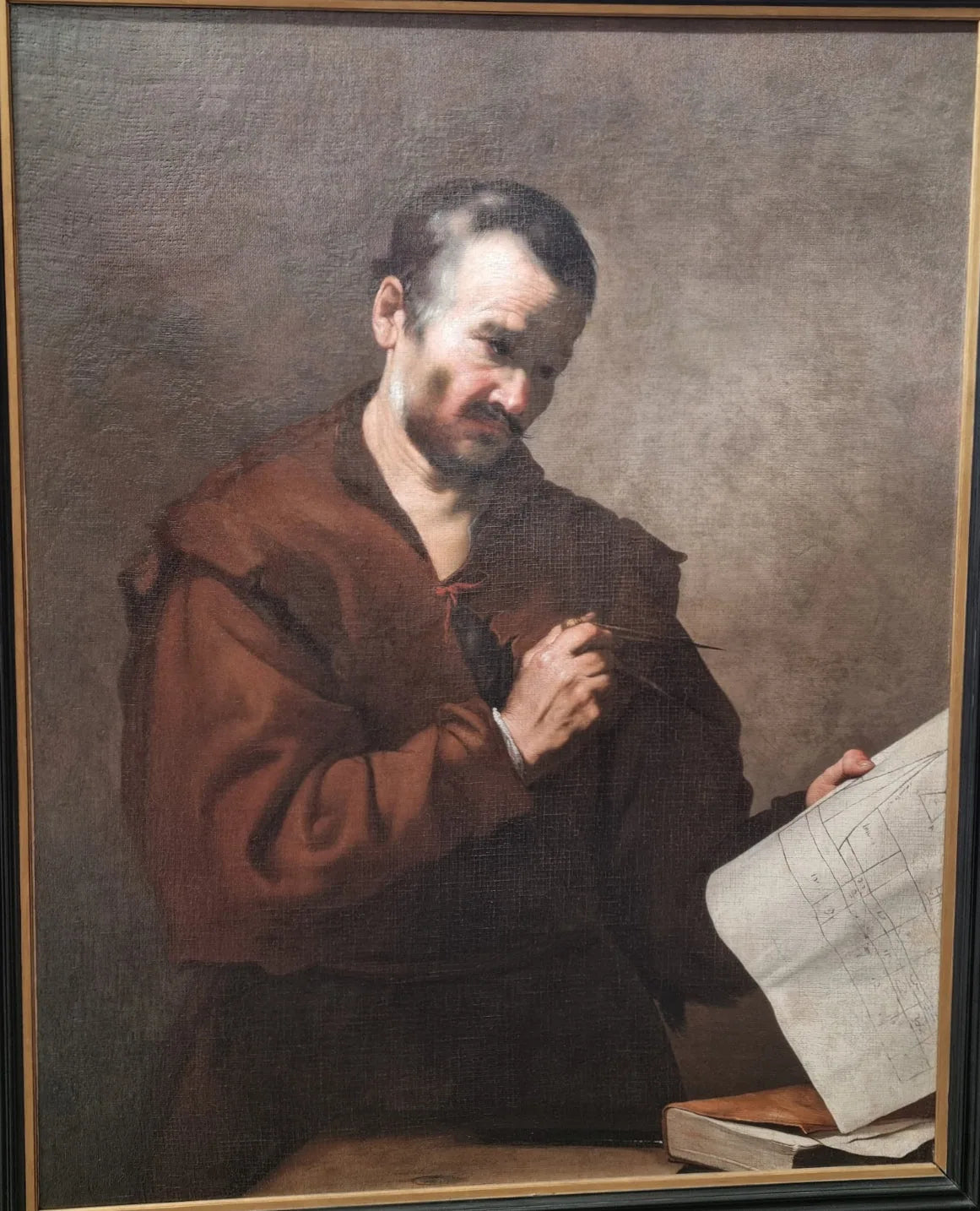 L'Architecte - Jusepe de Ribera image 1 copie peinte à la main à l’huile