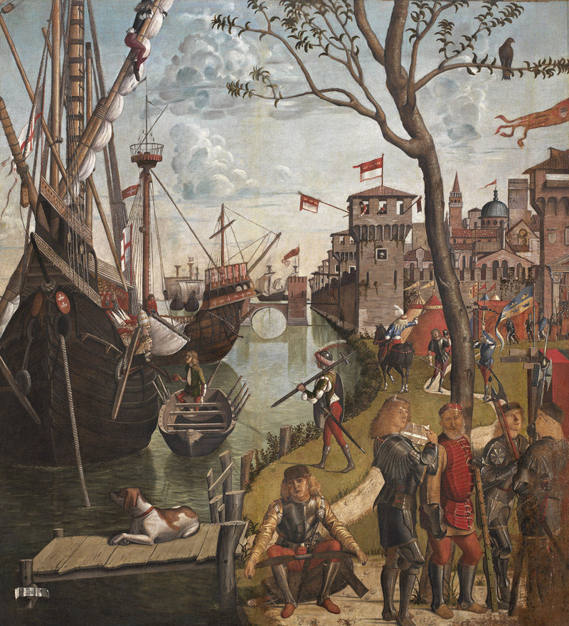 การมาถึงของนักแสวงบุญที่โคโลญจน์ - Vittore Carpaccio
