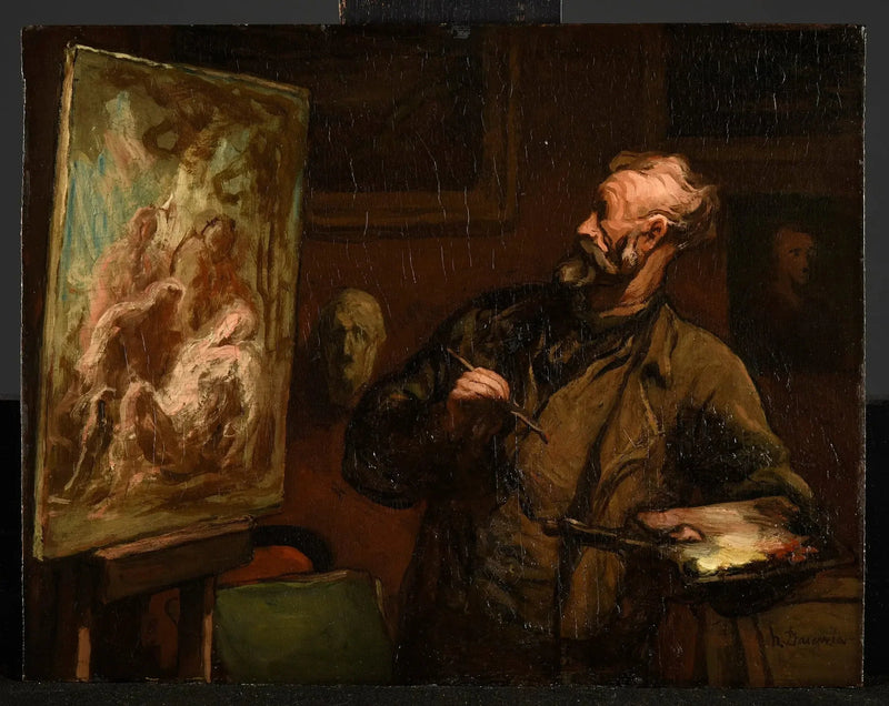 ศิลปินภาพวาดการฝังศพ - Honoré Daumier