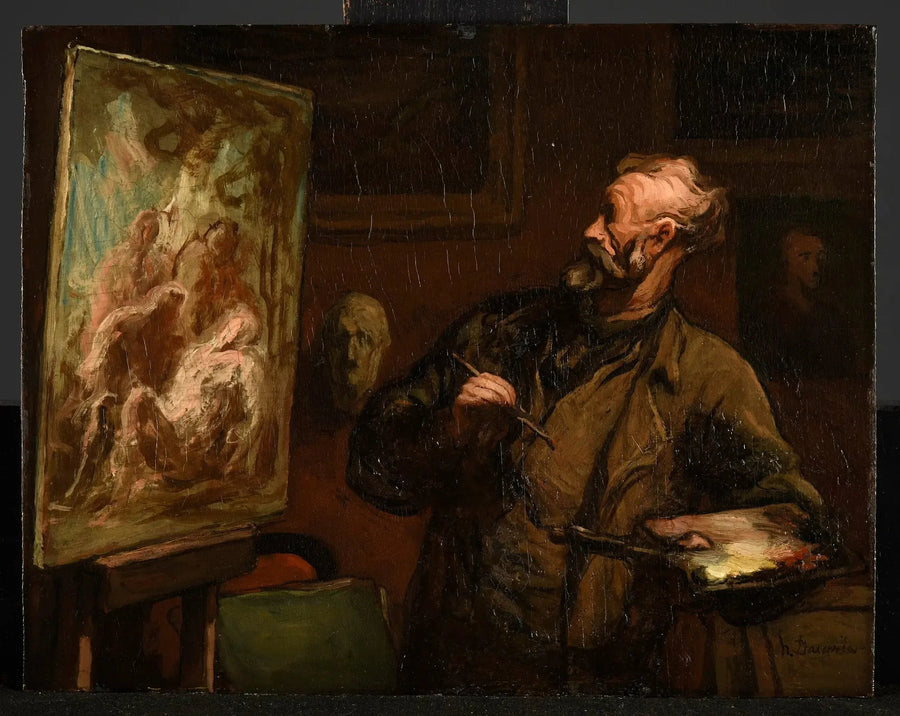 ศิลปินภาพวาดการฝังศพ - Honoré Daumier