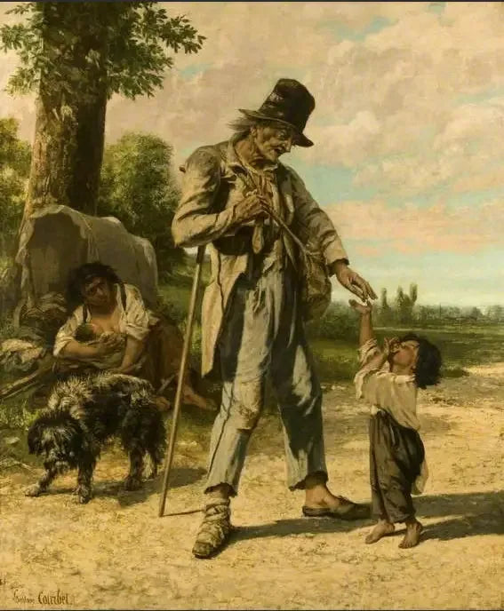 บิณฑบาตของคนขอทานที่ Ornans - Gustave Courbet
