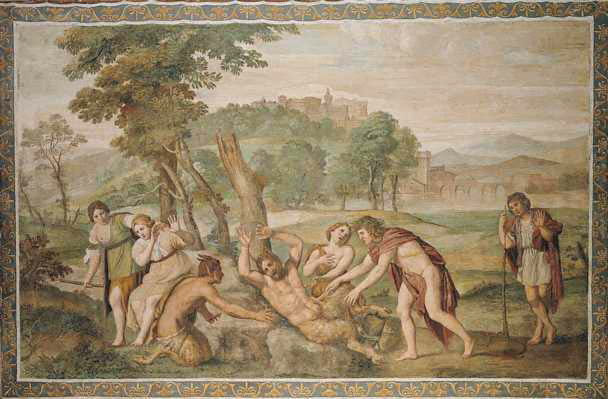การแกะสลักของมาร์เซียส - Domenichino