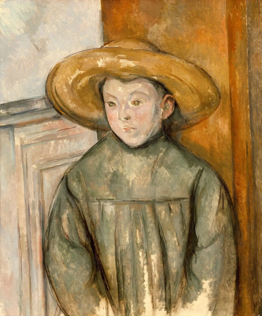 เด็กผู้ชายใส่หมวกฟาง - Paul Cézanne