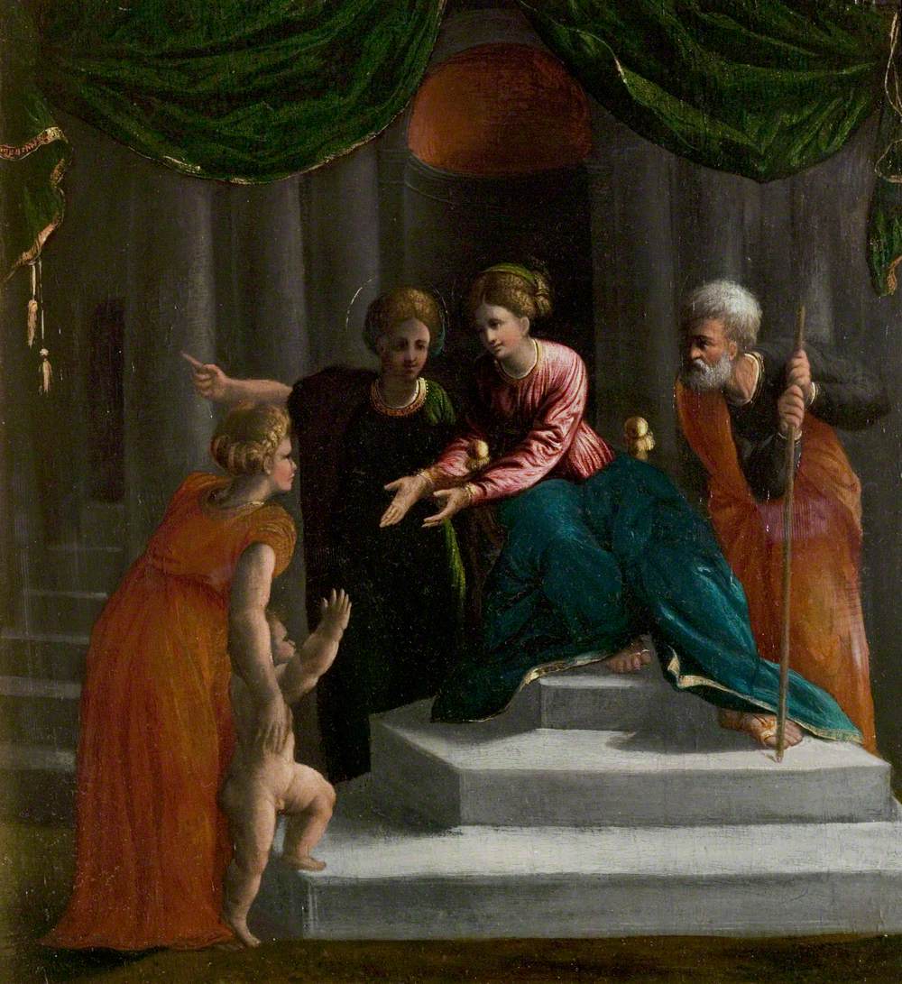 L'Enfant Jésus apprenant à marcher (Présentation au Temple) - Dosso Dossi