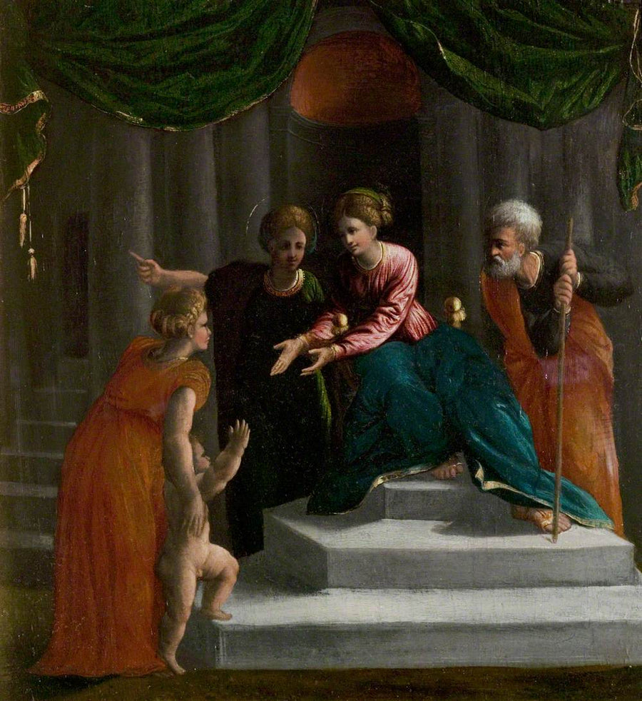 L'Enfant Jésus apprenant à marcher (Présentation au Temple) - Dosso Dossi image 1 copie de tableau peinte à la main