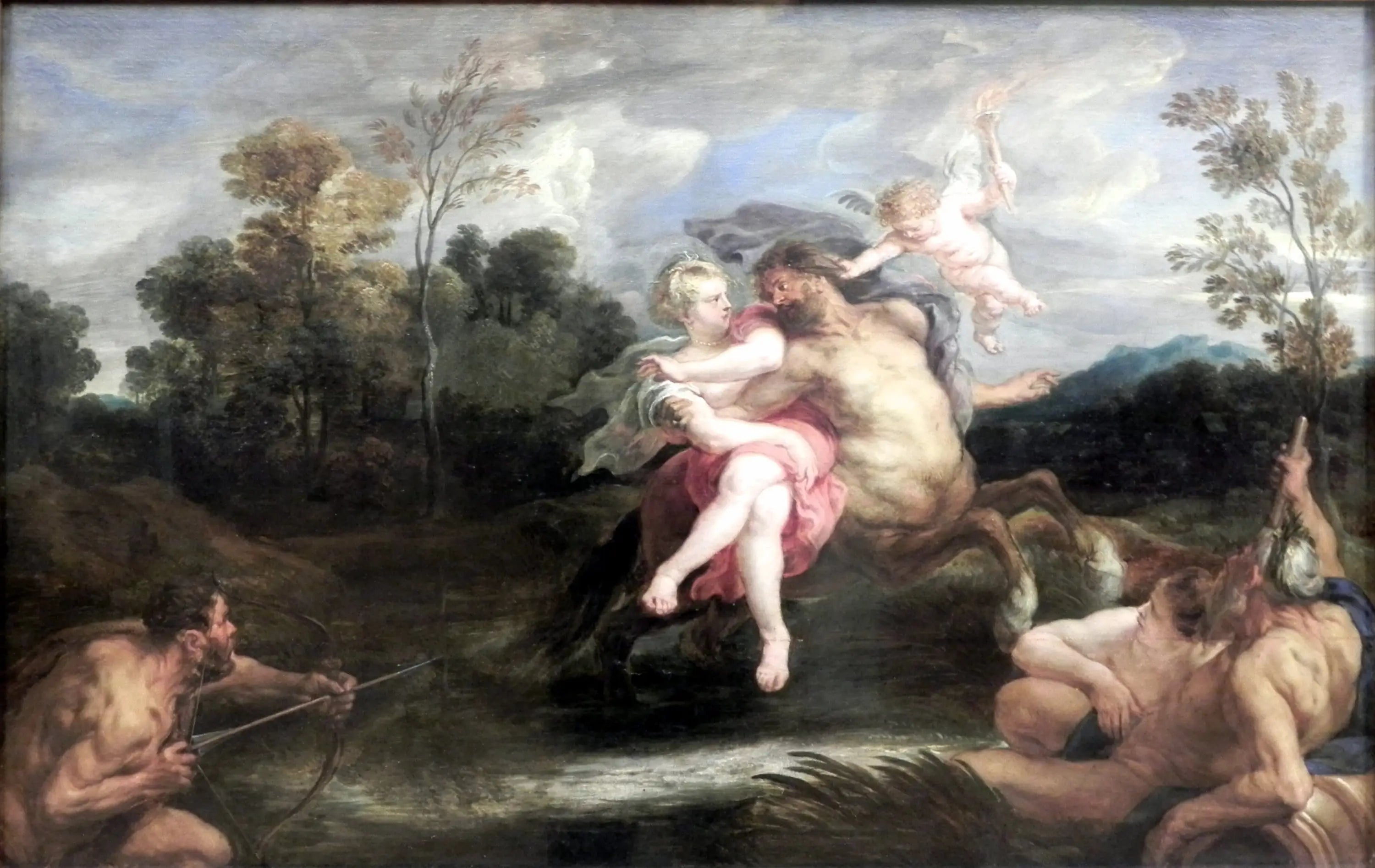 L'enlèvement de Déjanire par le centaure Nessus - Peter Paul Rubens image 1 copie de tableau peinte à la main