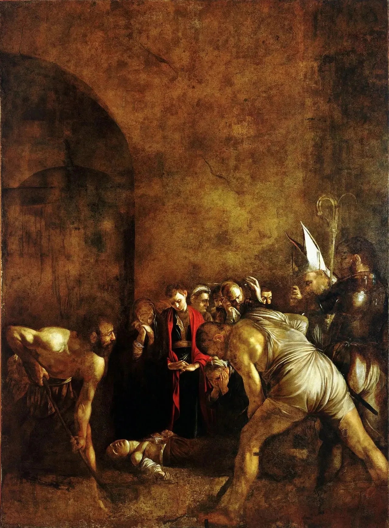 L'Enterrement de sainte Lucie - Le Caravage image 1 reproduction de peinture à l’huile