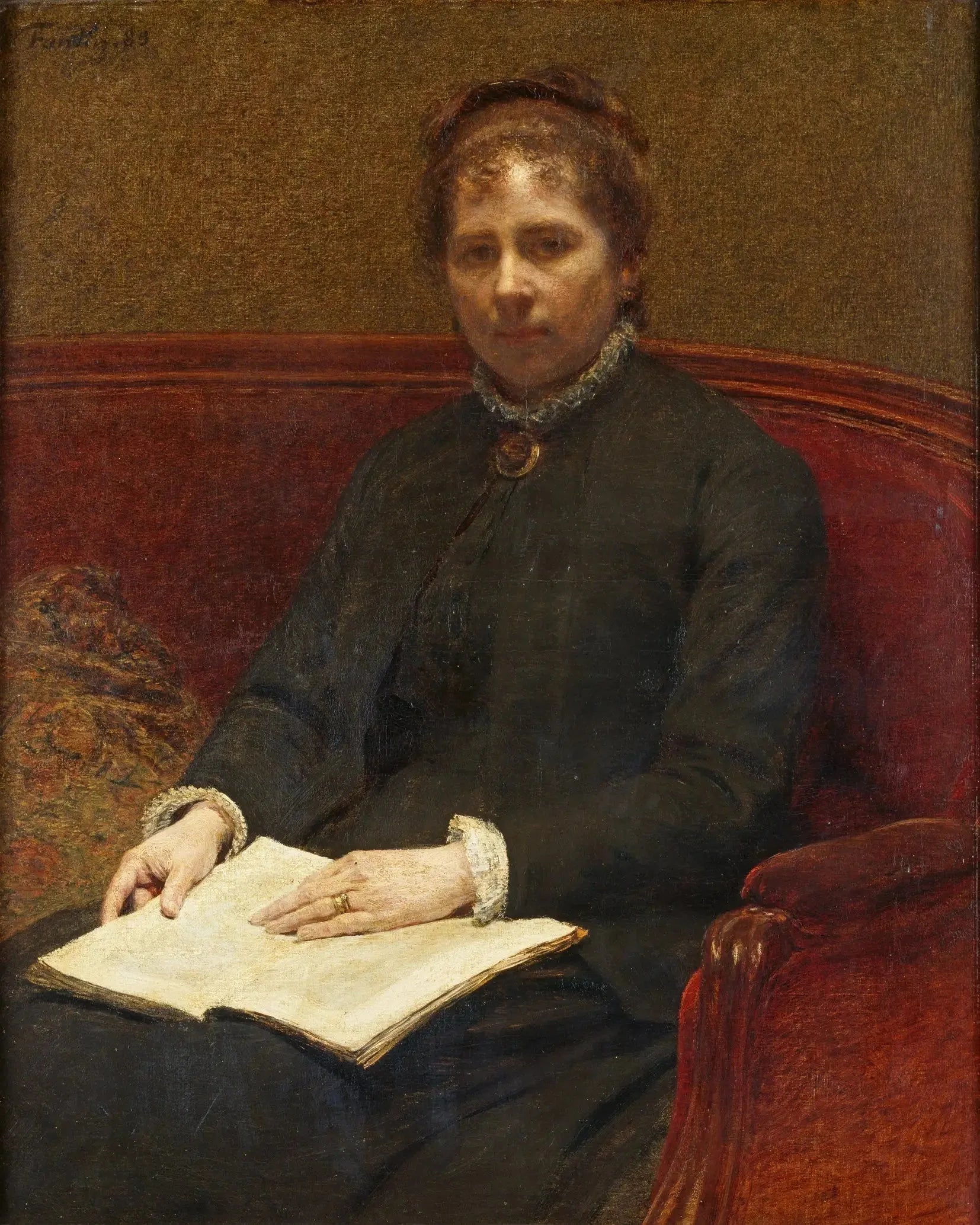 L'épouse de l'artiste - Henri Fantin-Latour image 1 reproduction d’œuvre d’art à l’huile