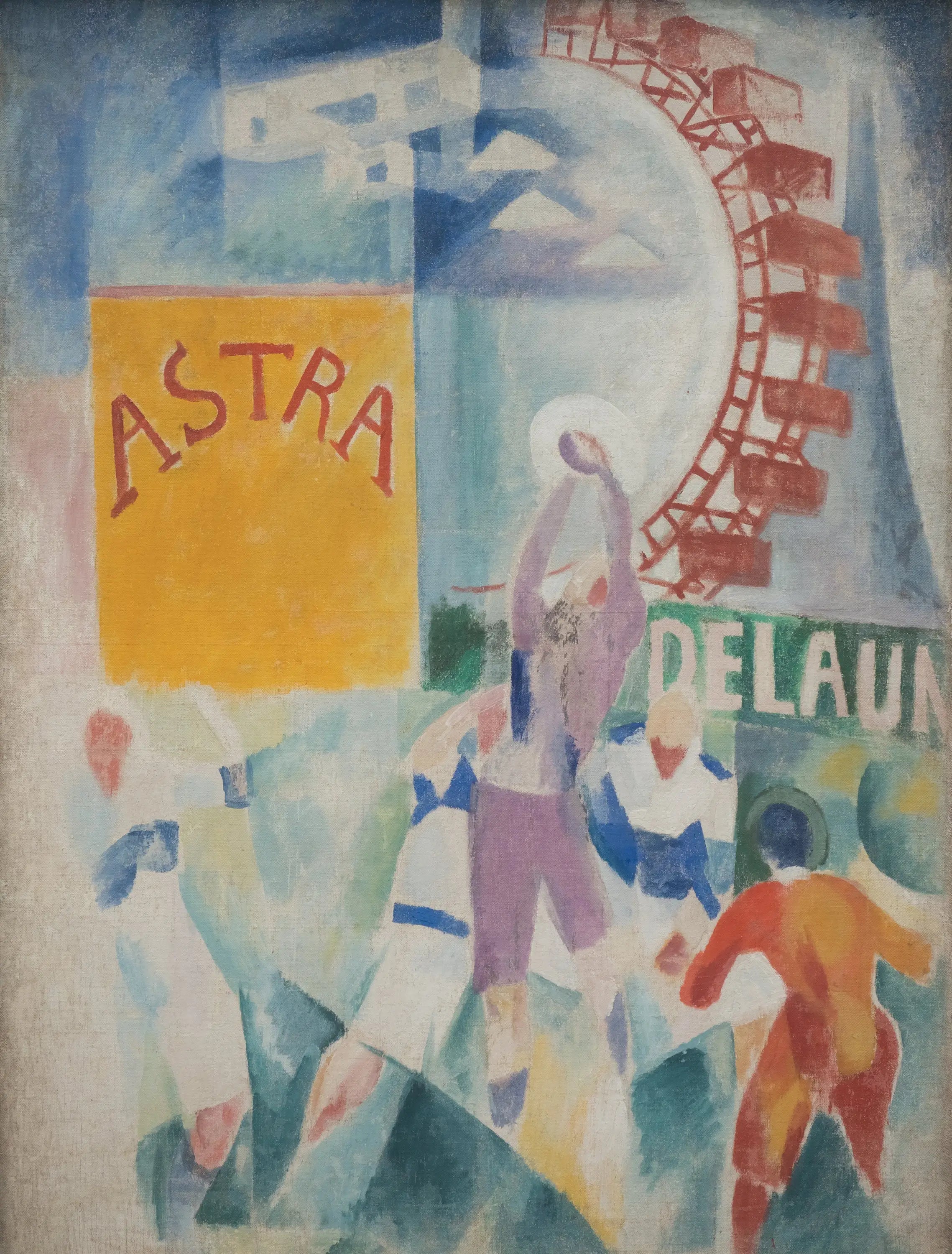 L'Équipe de Cardiff - Robert Delaunay image 1 copie peinte à la main à l’huile