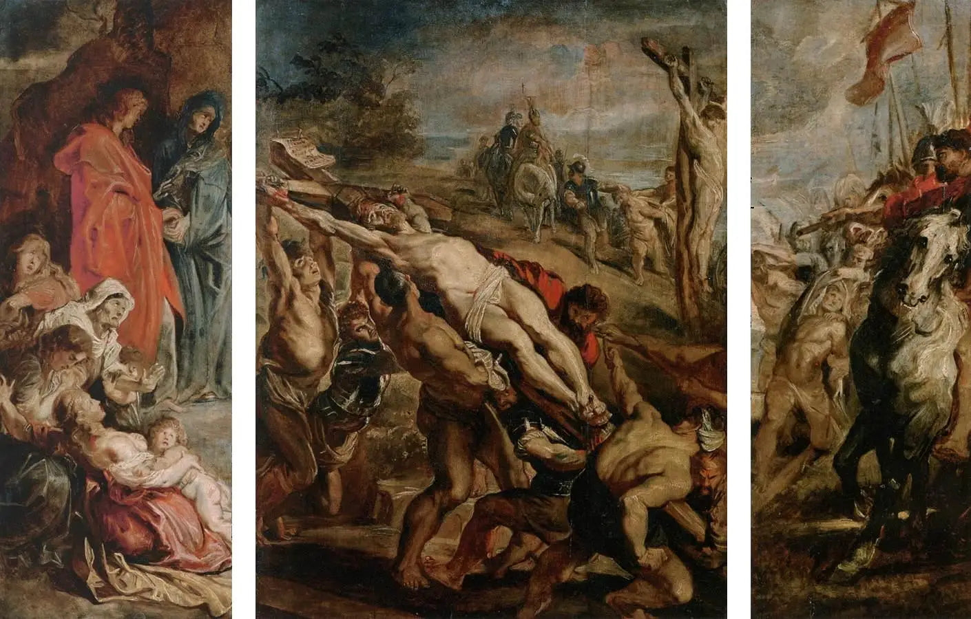L'Érection de la Croix - Peter Paul Rubens image 1 copie peinte à la main à l’huile