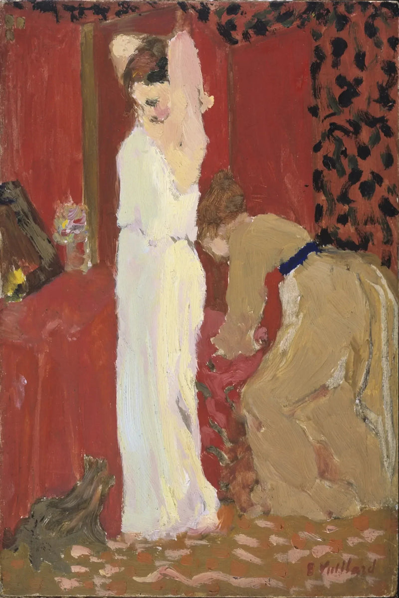 การทดลอง ; นักแสดงหญิงในห้องแต่งตัว - Édouard Vuillard
