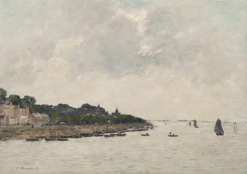 L'estuaire de la Somme à Saint-Valéry-sur-Somme - Eugène Boudin image 1 reproduction de peinture à l’huile