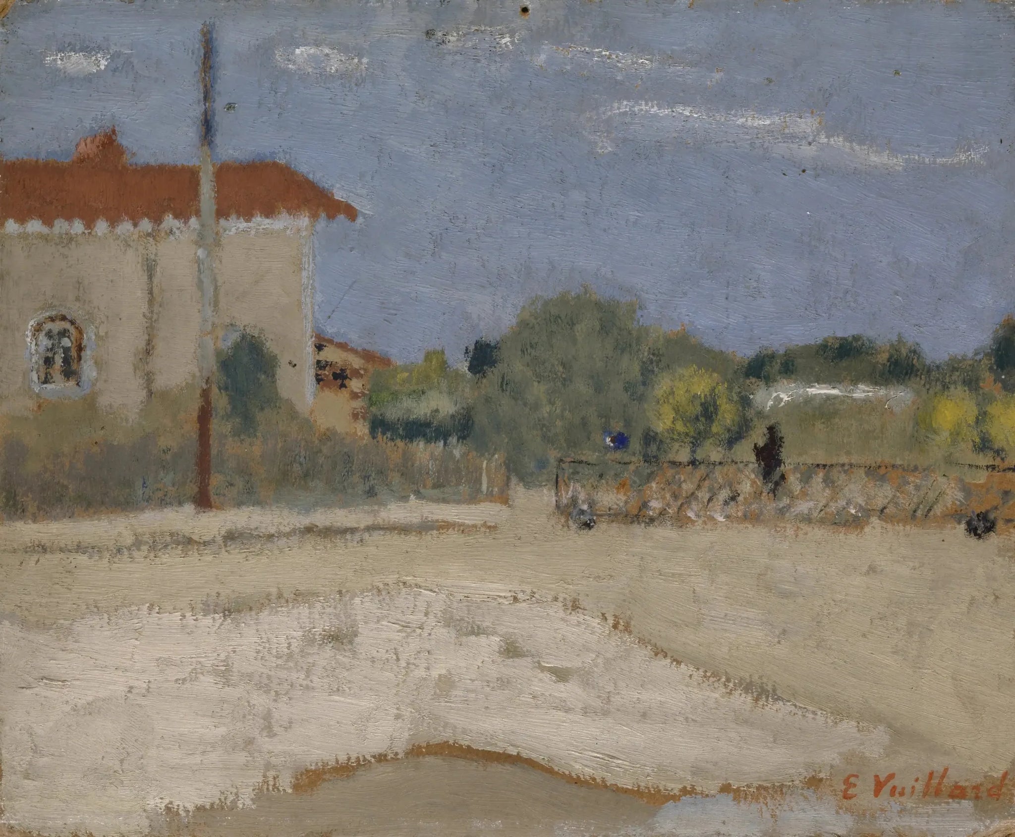 L'Étang-la-Ville. La gare - Édouard Vuillard image 1 copie peinte à la main à l’huile