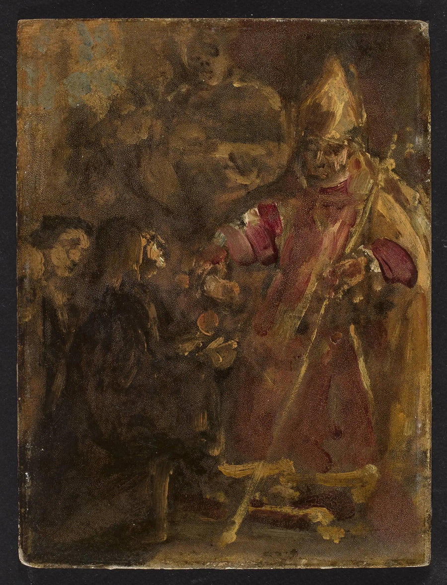 พระสังฆราช Lubrański ก่อตั้งสถาบันพระคริสต์ศาสนาแห่งโปซนาน, ร่างร่าง - Jan Matejko