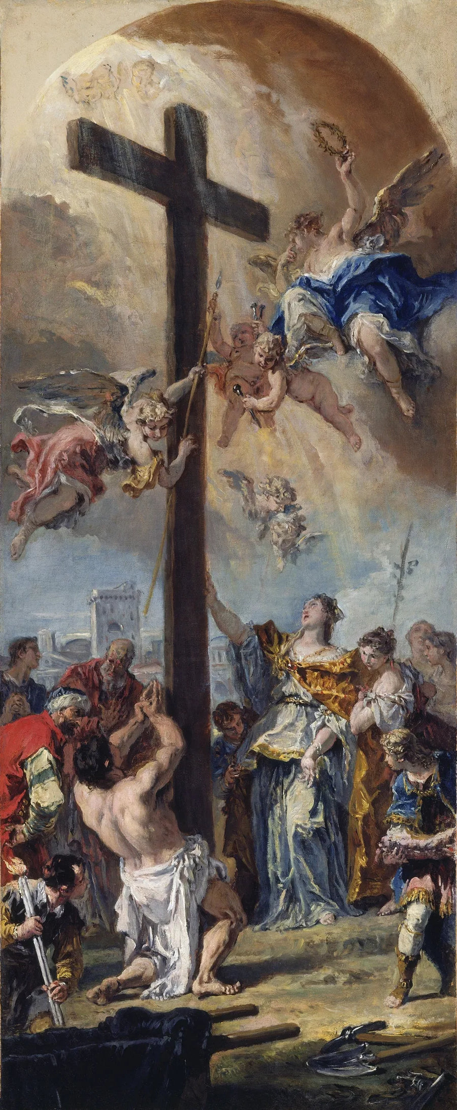 การสรรเสริญของไม้กางเขนที่แท้จริง - Sebastiano Ricci