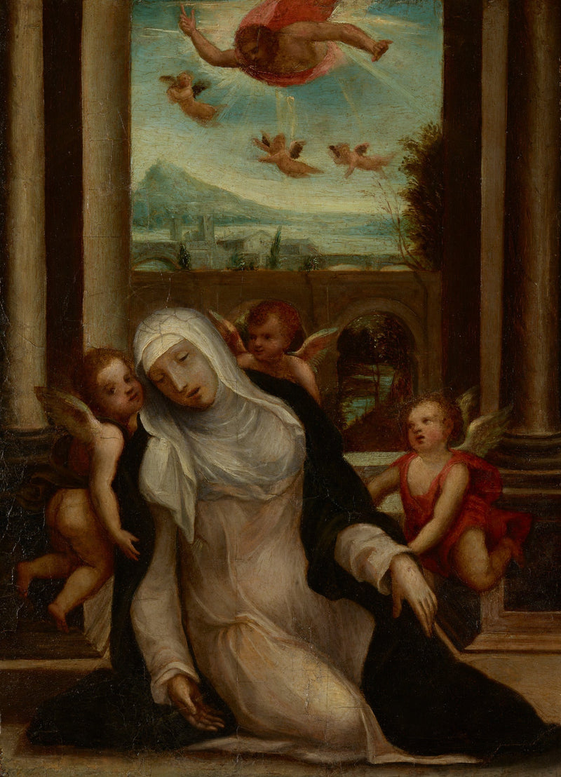 ความสุขสมของนักบุญ Catherine แห่ง Siena - Il Sodoma (Giovanni Antonio Bazzi)