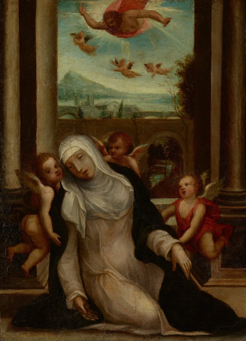 ความสุขสมของนักบุญ Catherine แห่ง Siena - Il Sodoma (Giovanni Antonio Bazzi)