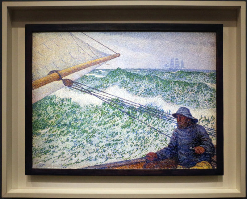 ผู้ชายที่พวงมาลัย - Théodore van Rysselberghe
