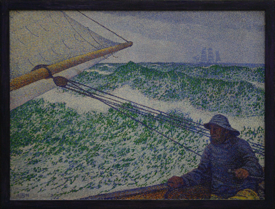ผู้ชายที่พวงมาลัย - Théodore van Rysselberghe
