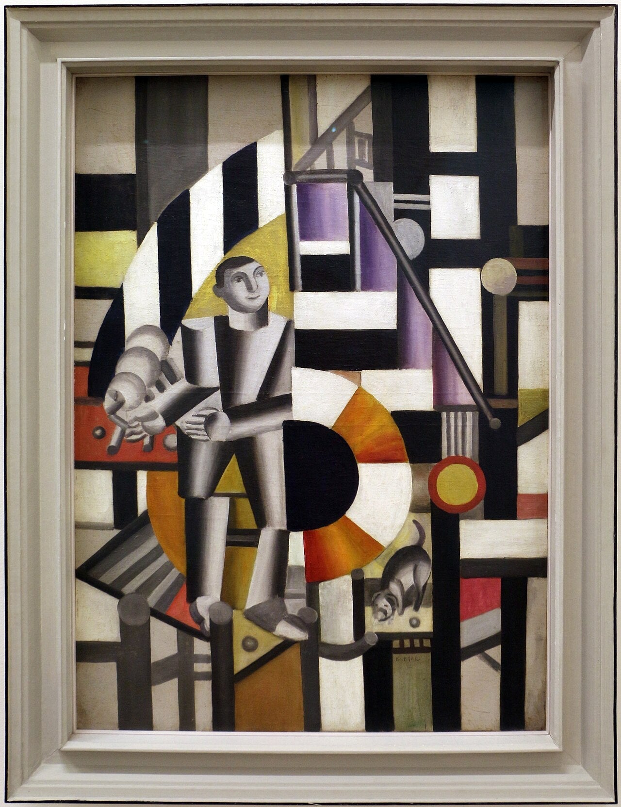 L'homme à la pipe - Fernand Léger image 1 reproduction artisanale de tableau